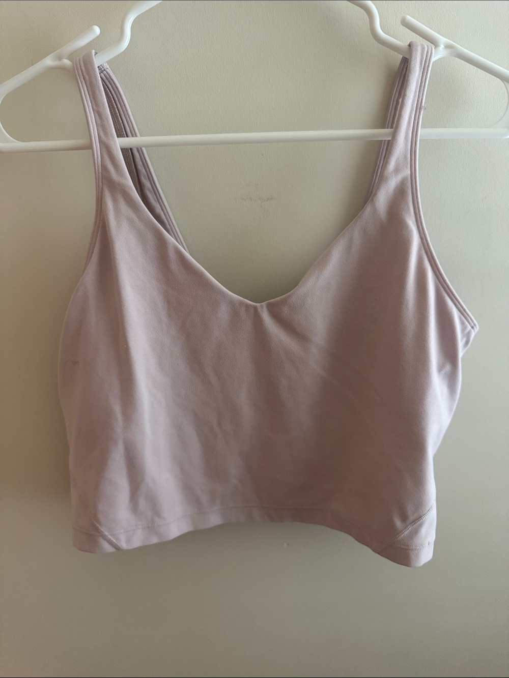 Lululemon Light Pink Scoop Neck Crop Tank